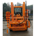 Screw Pile Ramming for Highway Safety Guardrail